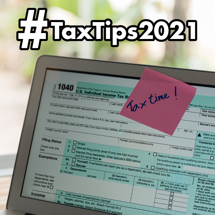 laptop screen displaying a 1040 tax form