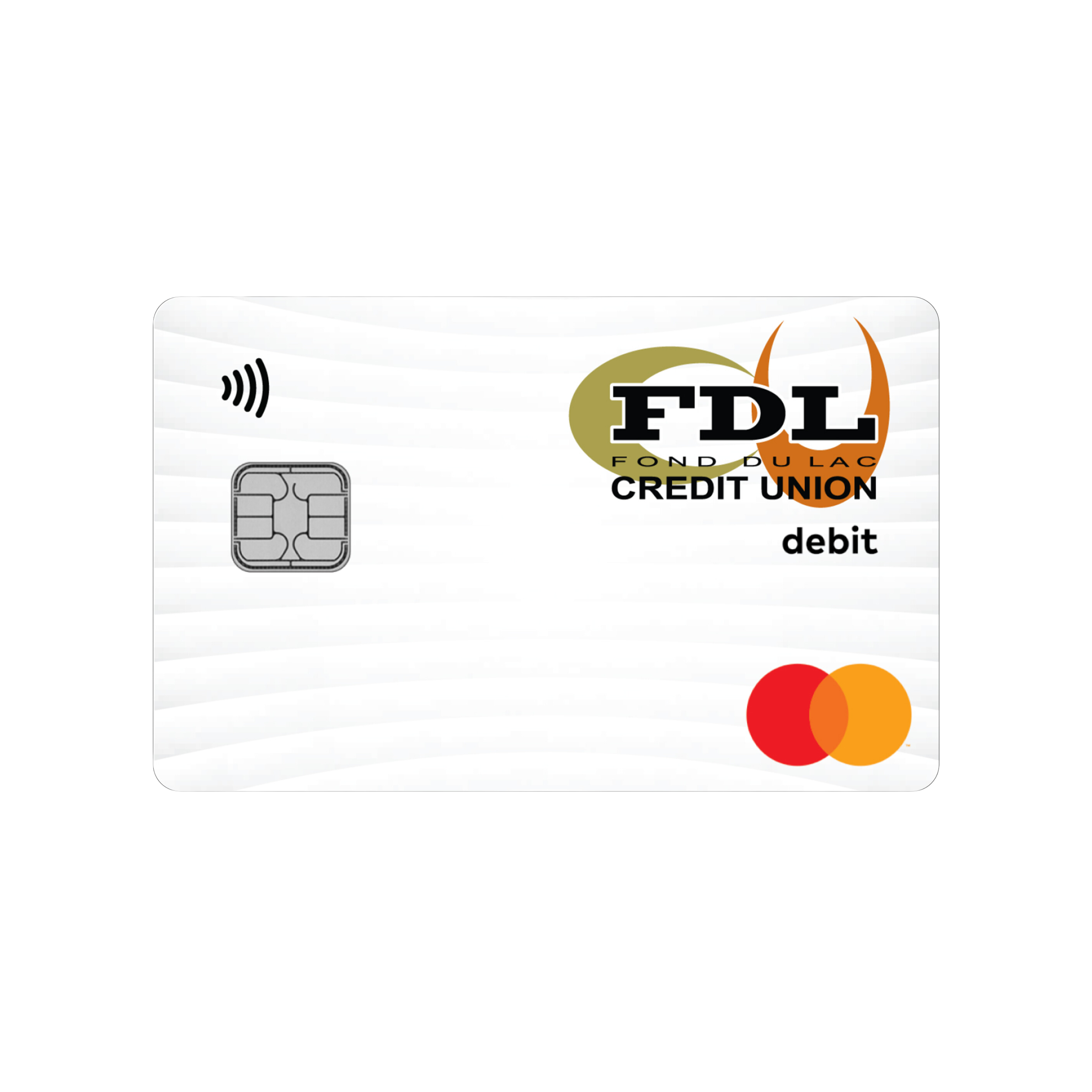 Illustration of stacked FDLCU debit cards